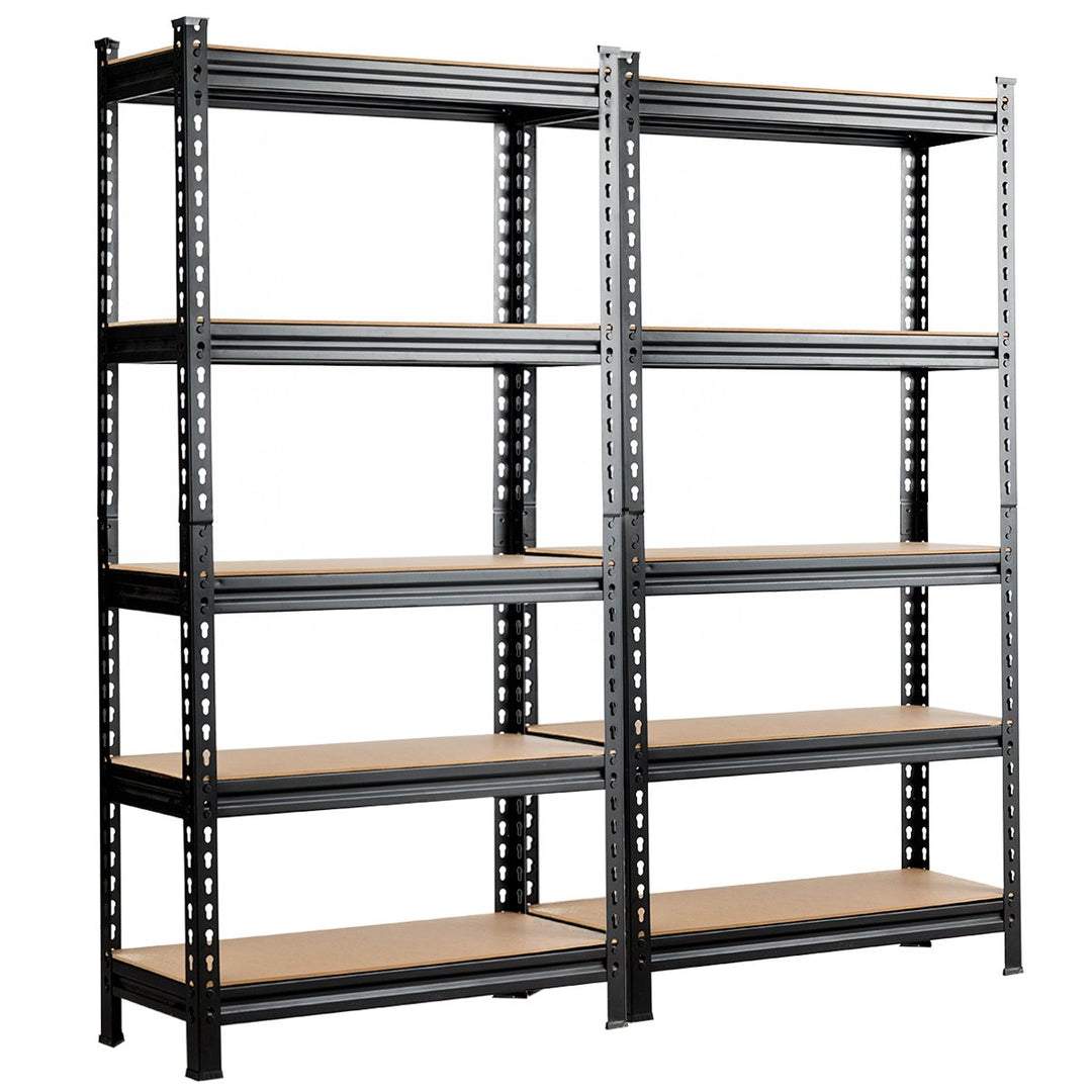 Costway 2/3/4 PCS 5-Tier Metal Shelves 60 Garage Rack Adjustable Image 1