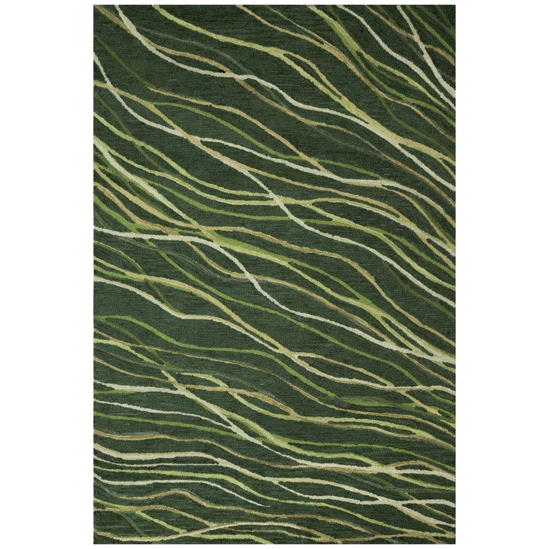 Liora Manne Ribbons Indoor Area Rug Moss Hand-Tufted 80% Wool 20% Cotton Image 12