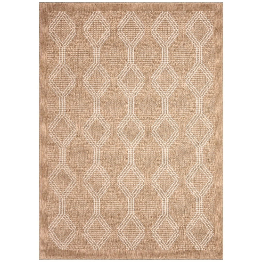 Liora Manne Sahara Links Area Rug Ivory Indoor Outdoor 91% Polypropylene 8x10 Image 1