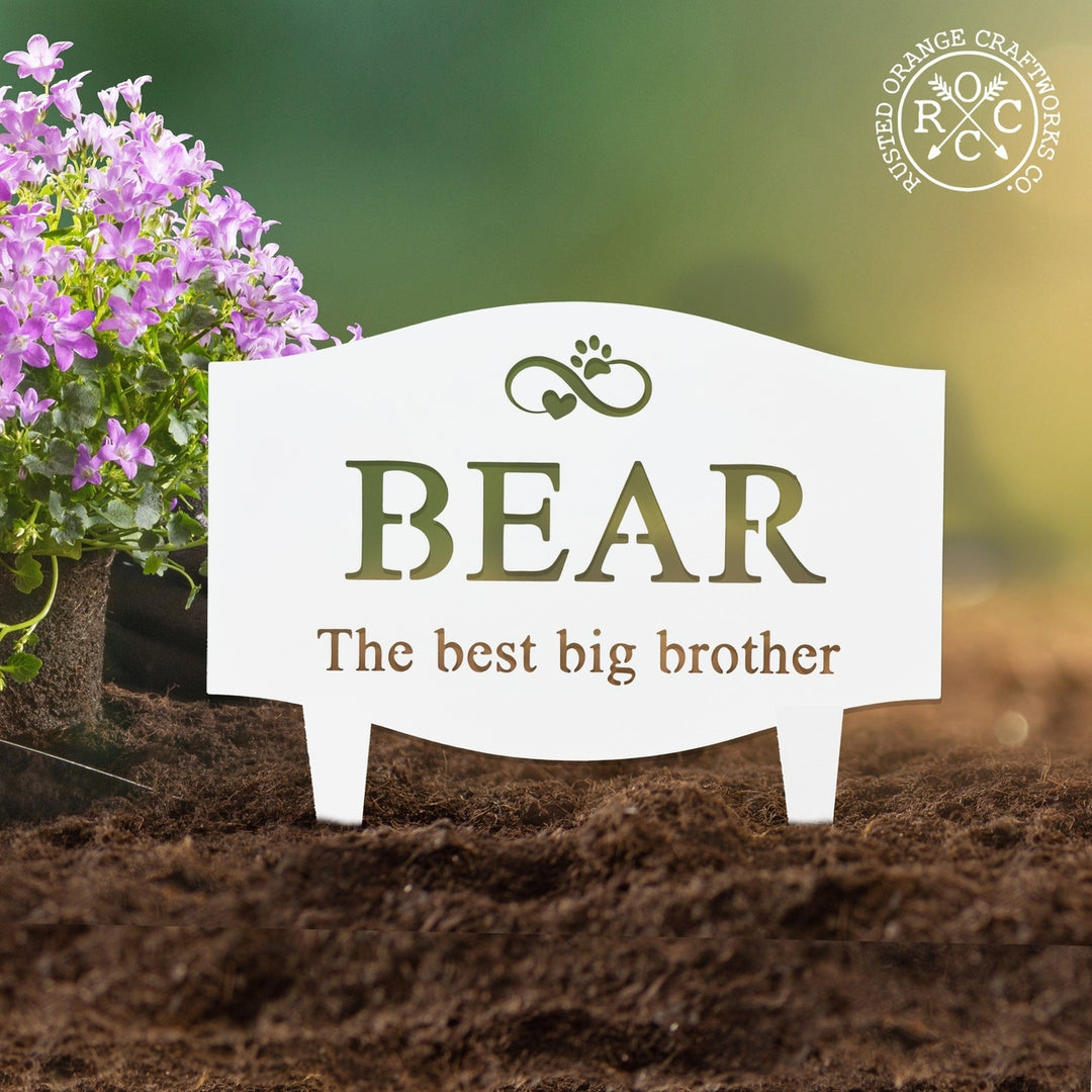 Pet Grave Marker - Standing - Personalized Pet Memorial Plaques Image 7