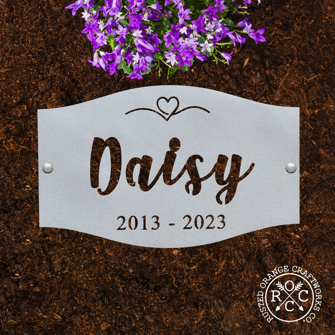 Pet Grave Marker - Flat Lay - Personalized Pet Memorial Plaques Image 8