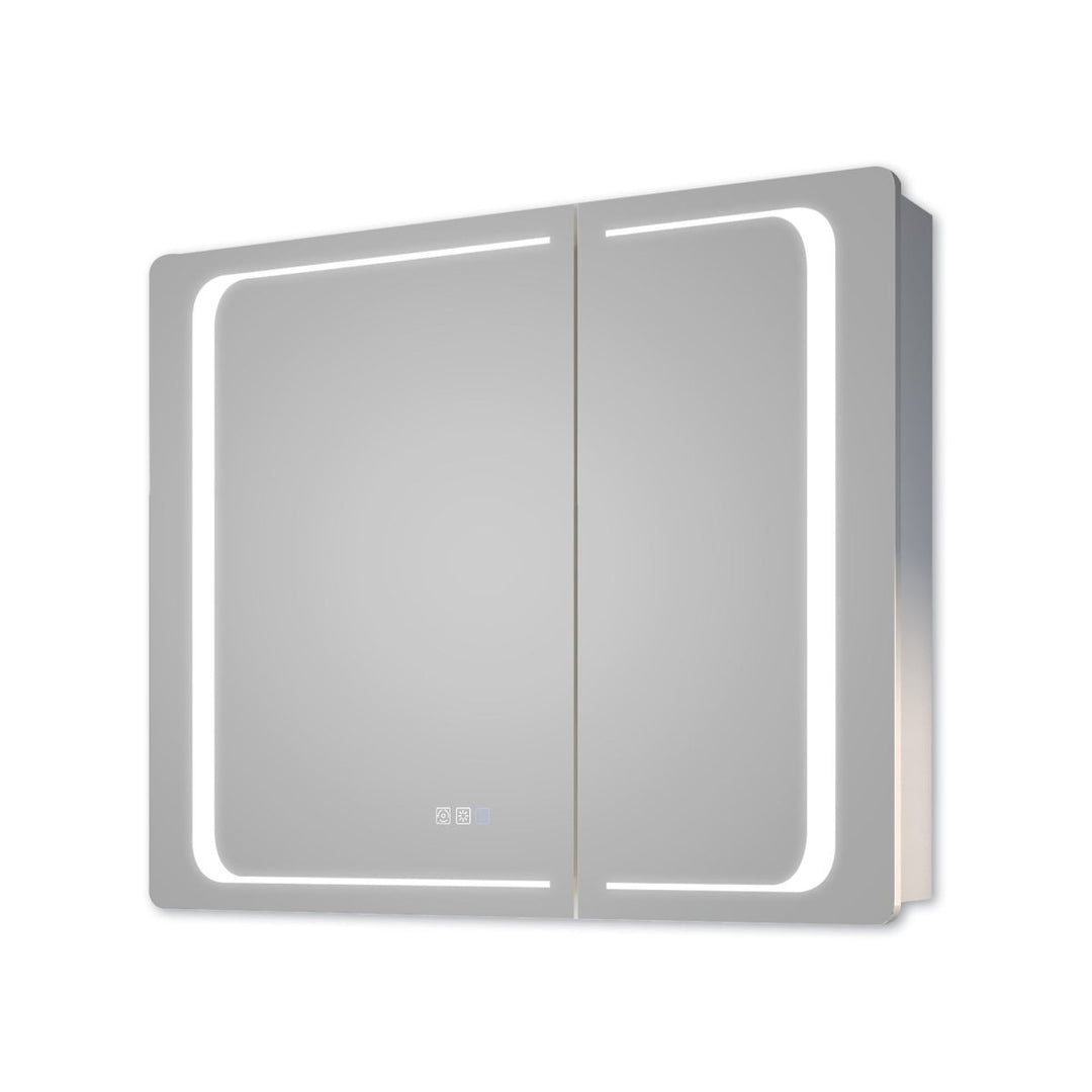 ExBrite 36" LED Lighted Medicine Cabinet Mirror Waterproof Recessed Surface Mounted Image 5