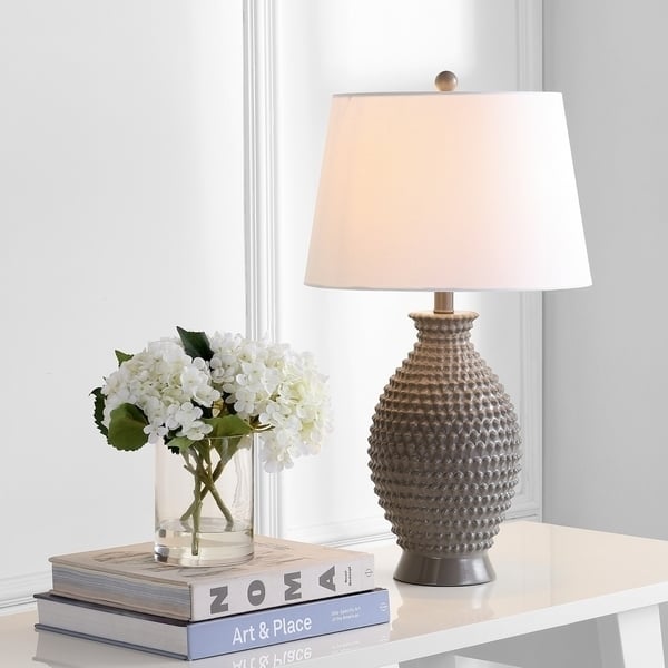 SAFAVIEH Lighting Rosten Table Lamp Grey Image 5