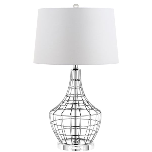 SAFAVIEH Lighting Olga Table Lamp Silver / White Image 2