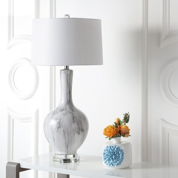 SAFAVIEH Lighting Griffith Table Lamp Charcoal Image 2