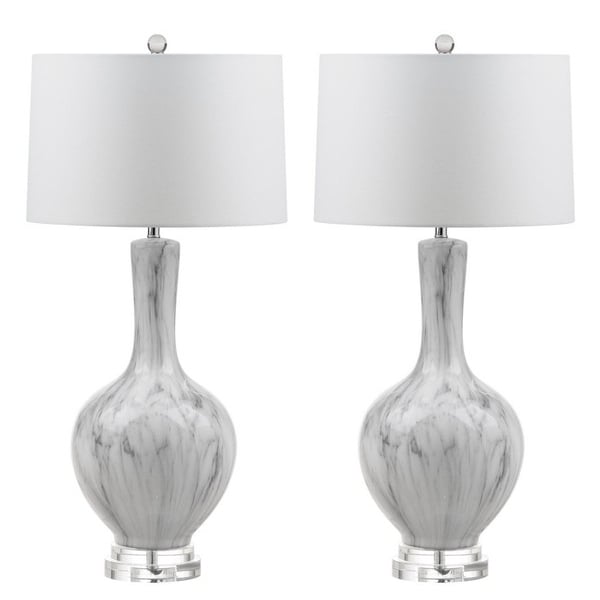 SAFAVIEH Lighting Griffith Table Lamp Charcoal Image 4