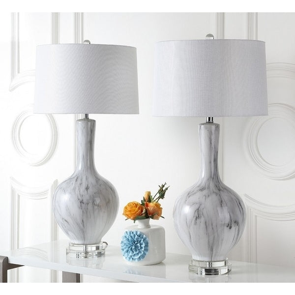 SAFAVIEH Lighting Griffith Table Lamp Charcoal Image 5