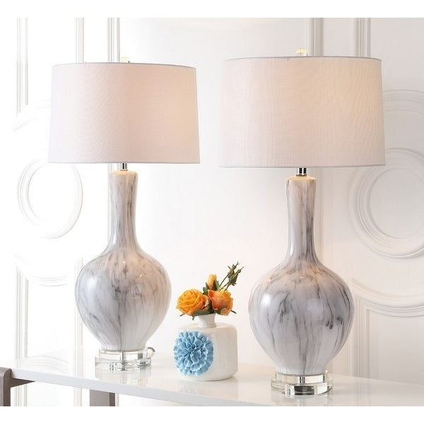 SAFAVIEH Lighting Griffith Table Lamp Charcoal Image 7