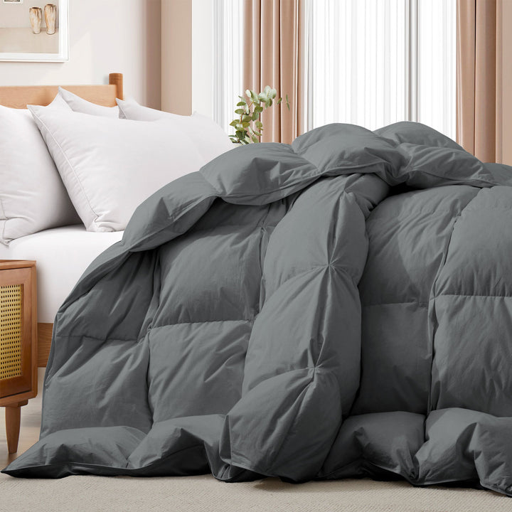 Ultimate Year-Round Comfort-All Seasons Goose Feather and Down Comforter Image 1