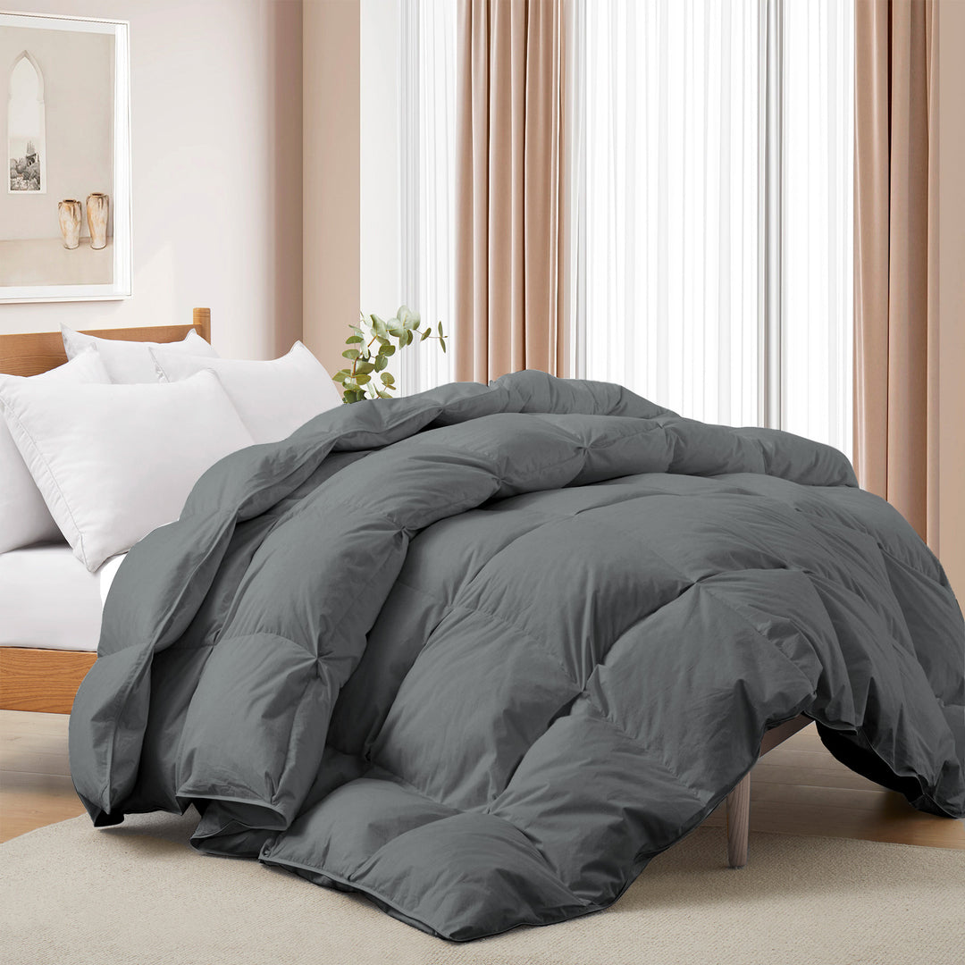 Ultimate Year-Round Comfort-All Seasons Goose Feather and Down Comforter Image 3
