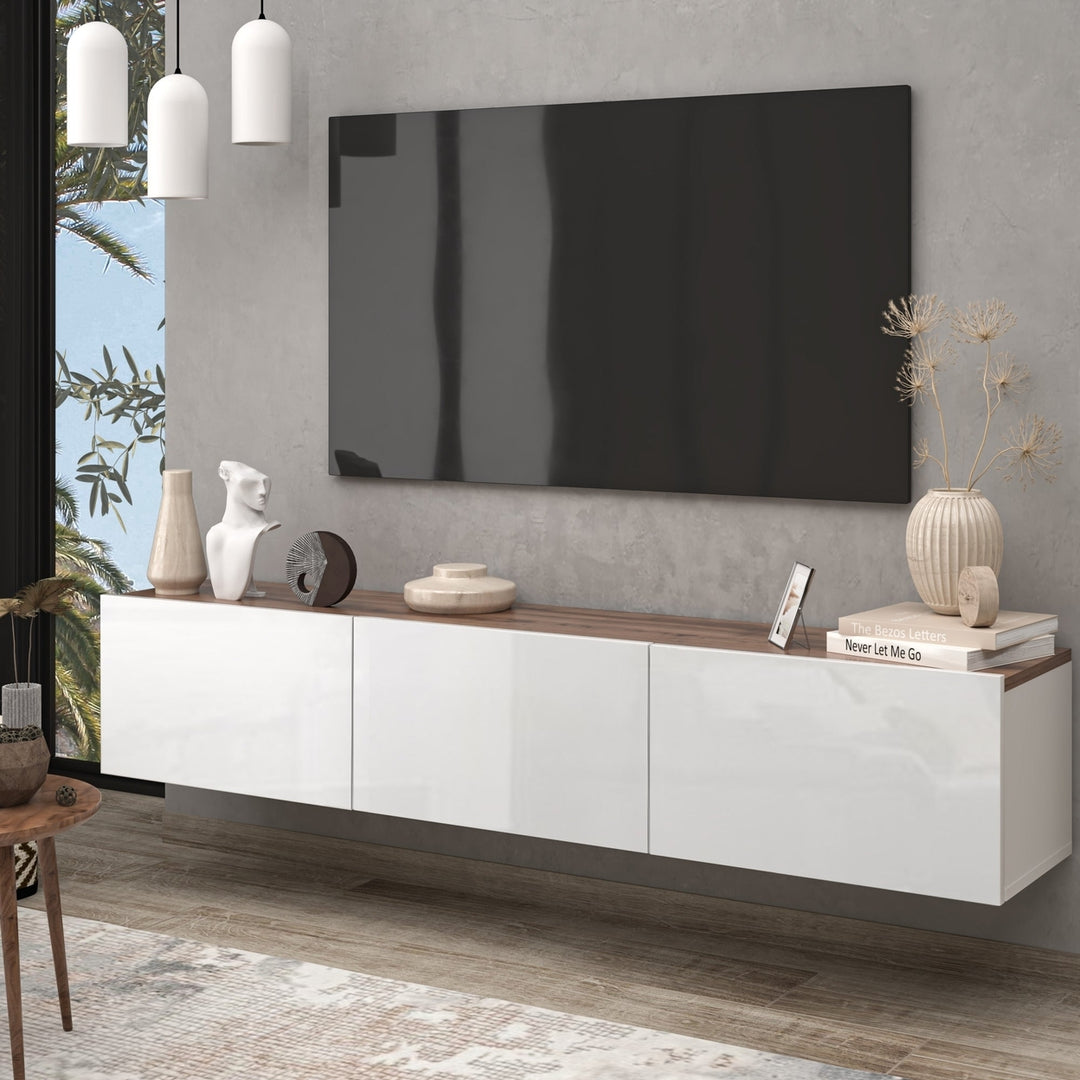 Atelier Mobili Floating TV Stand, Floating Entertainment Center, Floating TV Console, Floating Media Console, TV Stands Image 1