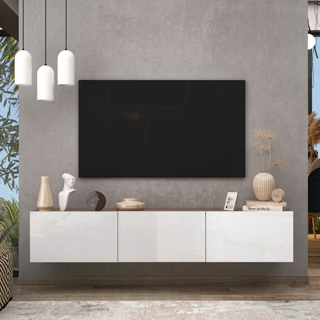 Atelier Mobili Floating TV Stand, Floating Entertainment Center, Floating TV Console, Floating Media Console, TV Stands Image 2