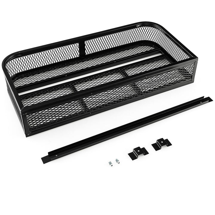 Universal Front Atv Hd Steel Cargo Basket Rack Luggage Carrier Image 1