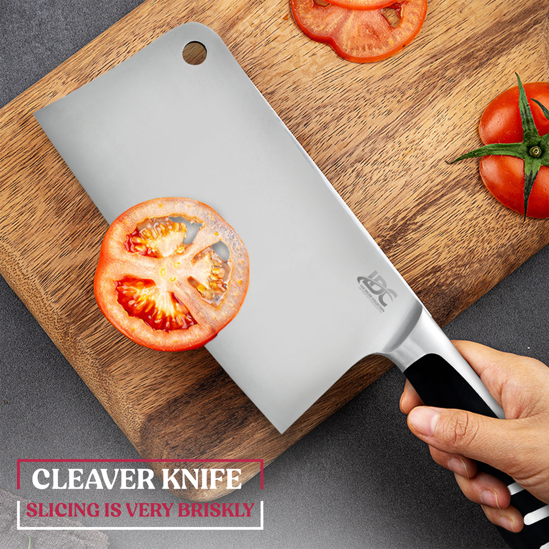 7-Inch Stainless Steel Meat Cleaver Butchers Knife Image 6