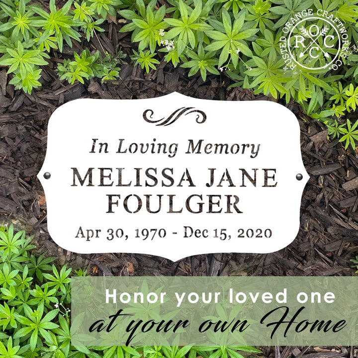 Classic Memorial Plaque - Graveyard Decoration Plaque for Cemetery Image 3