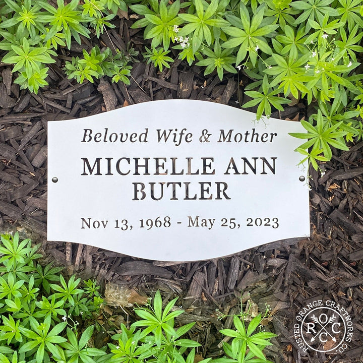 Classic Memorial Plaque - Graveyard Decoration Plaque for Cemetery Image 8