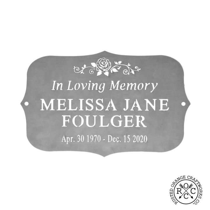 Classic Memorial Plaque - Graveyard Decoration Plaque for Cemetery Image 11