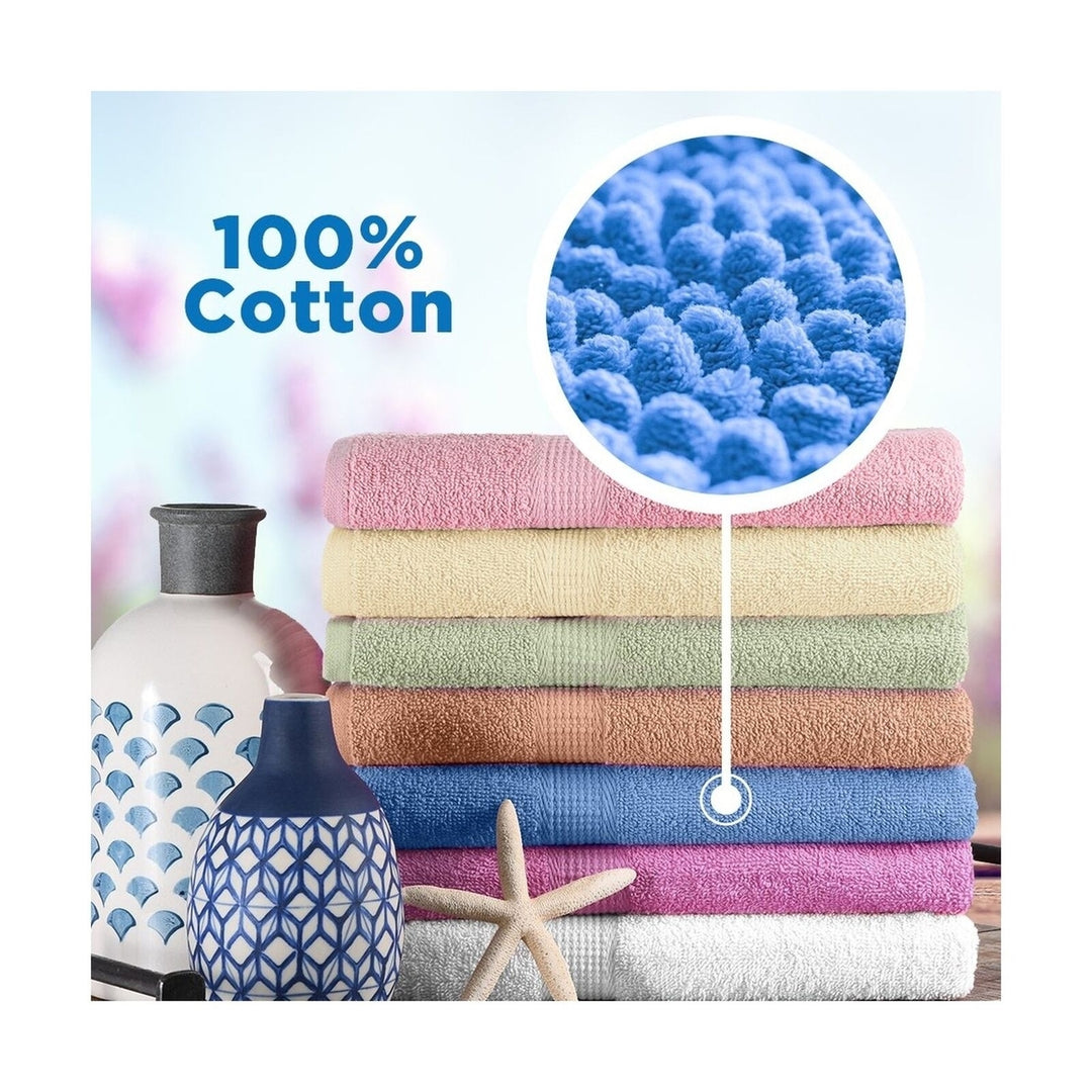 100% Cotton Bath Towels Set 54x27 Super Absorbent Soft Hotel Quality 4 Pack Image 4