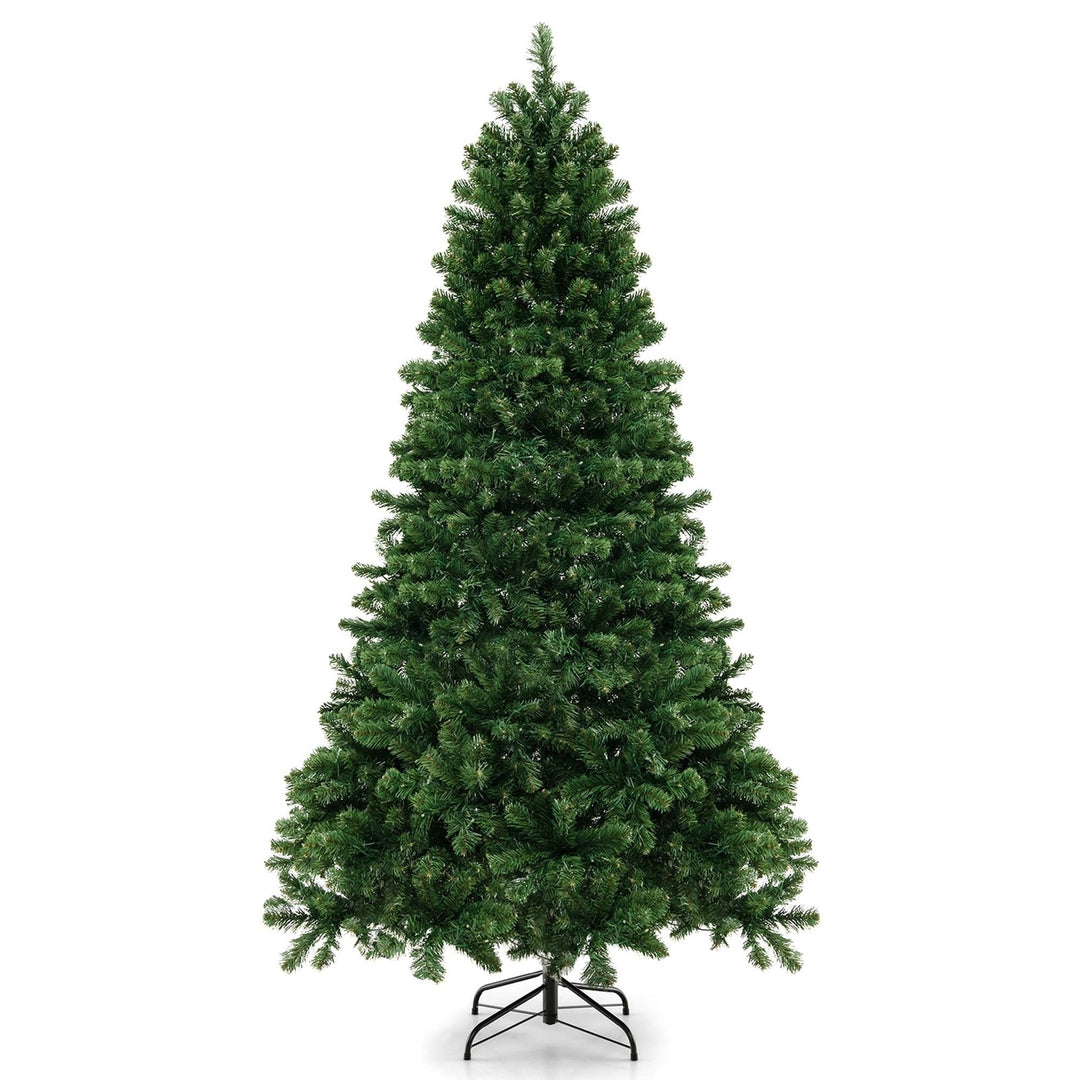 Pre-Lit PVC Christmas Tree 6Ft Spruce Hinged 560 LED Lights Image 10