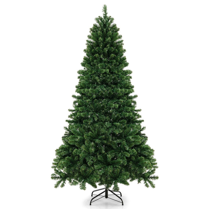 Pre-Lit PVC Christmas Tree 7Ft Spruce Hinged 700 LED Lights Image 10