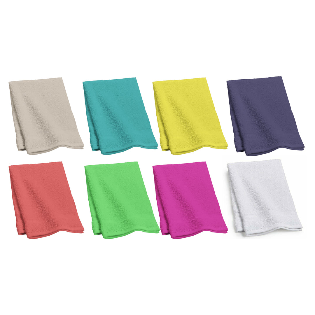 5-Pack Super Absorbent 100% Cotton Bath Towels 27x54 Solid Colors Hotel Quality Image 1