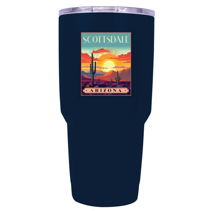 University of Louisiana Monroe 24 oz Laser Engraved Stainless Steel Insulated Tumbler - Choose Your Color. Image 3