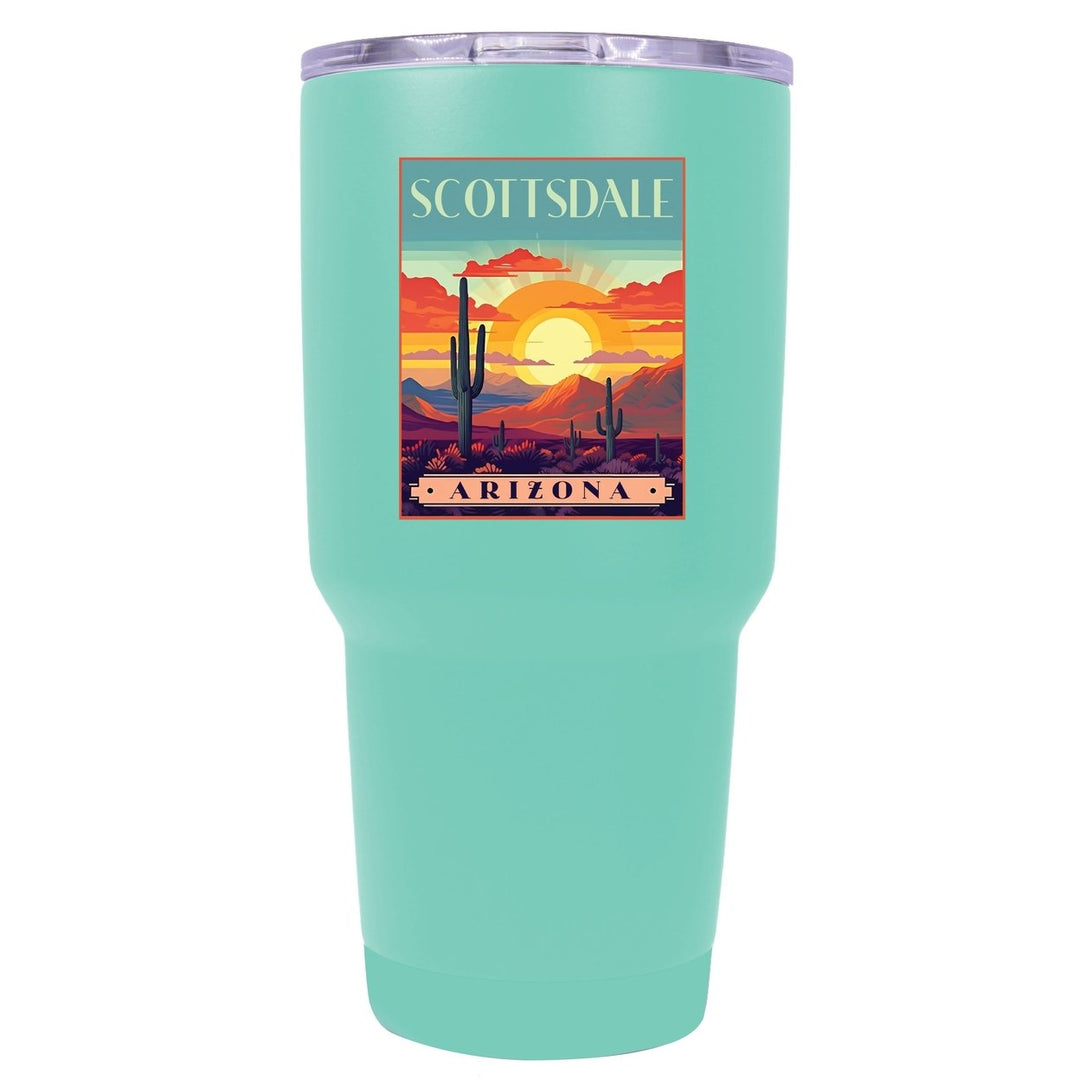 University of Louisiana Monroe 24 oz Laser Engraved Stainless Steel Insulated Tumbler - Choose Your Color. Image 1