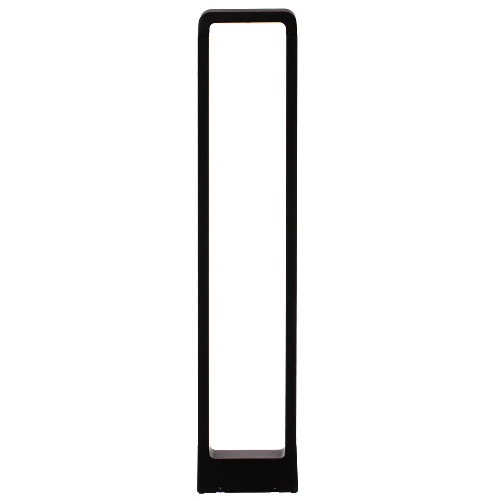 Black Aluminum LED Garden Light Rectangle Decorative Driveway Bollard IP65 Waterproof Image 12