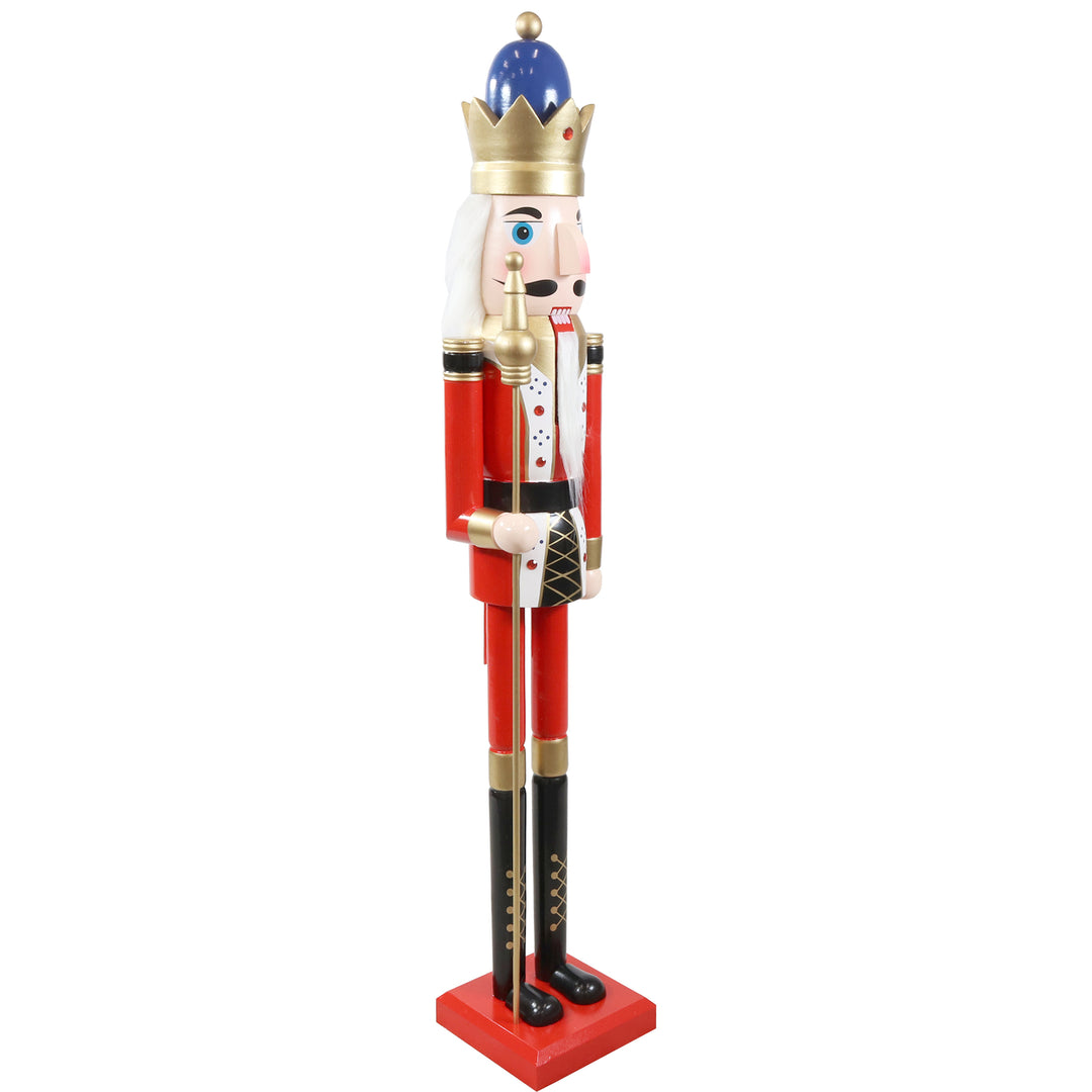 Sunnydaze Balthazar the Protector Indoor Christmas Nutcracker - 48 in Image 1