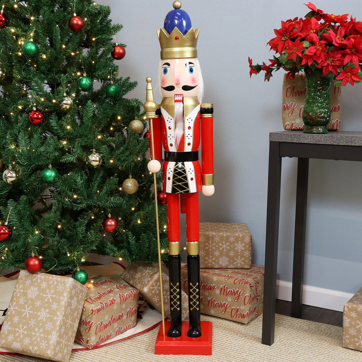 Sunnydaze Balthazar the Protector Indoor Christmas Nutcracker - 48 in Image 4