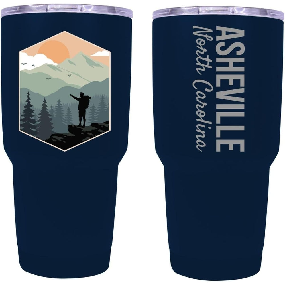 Asheville North Carolina Souvenir 24 Oz Insulated Stainless Steel Tumbler Image 2