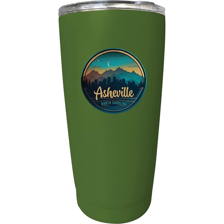 Asheville North Carolina Souvenir 16 oz Stainless Steel Insulated Tumbler Image 1