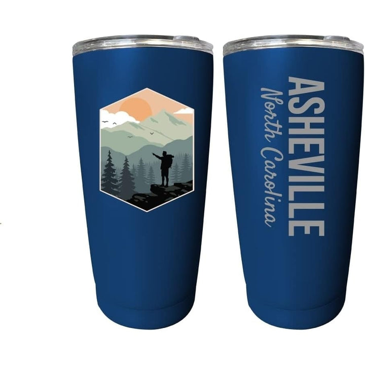 Asheville North Carolina Souvenir 16 oz Insulated Stainless Steel Tumbler Image 1