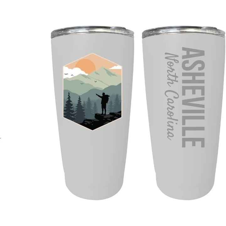 Asheville North Carolina Souvenir 16 oz Insulated Stainless Steel Tumbler Image 1