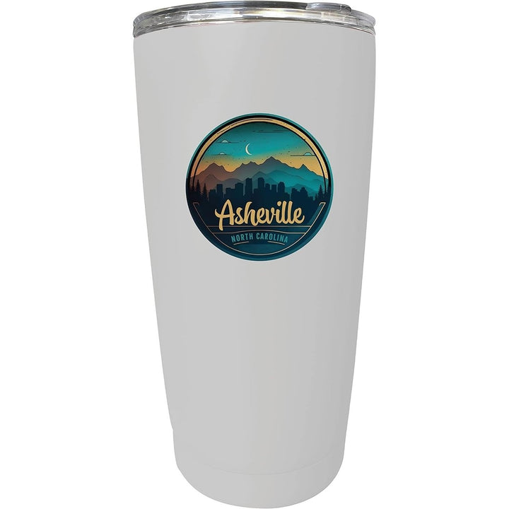 Asheville North Carolina Souvenir 16 oz Stainless Steel Insulated Tumbler Image 1