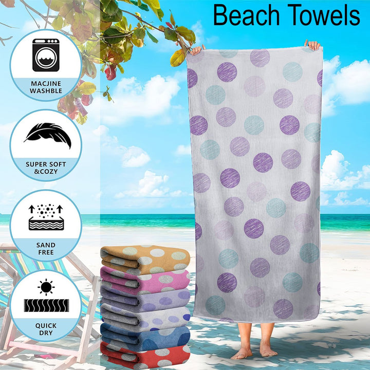 28"x60" Ultra Soft Bright Printed Velour Pool Beach Lightweight Towel Image 7