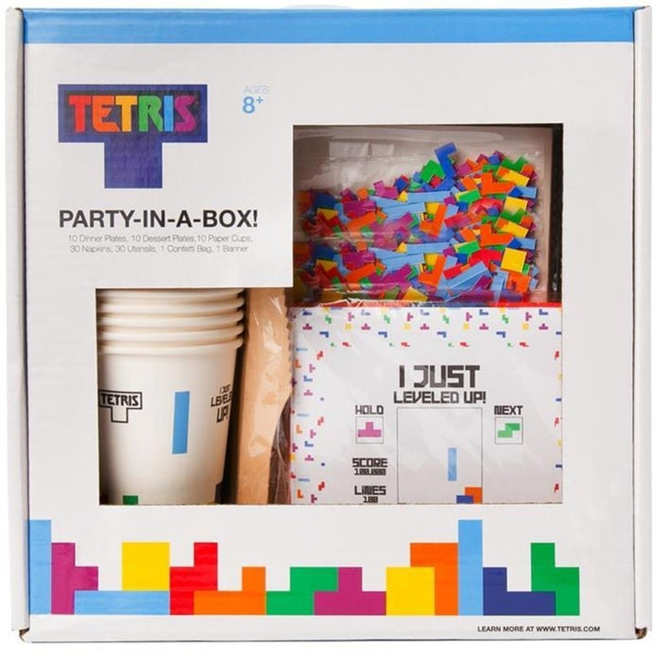 Mighty Mojo Tetris Party in a Box Retro Video Game Birthday Decor Kit Image 2