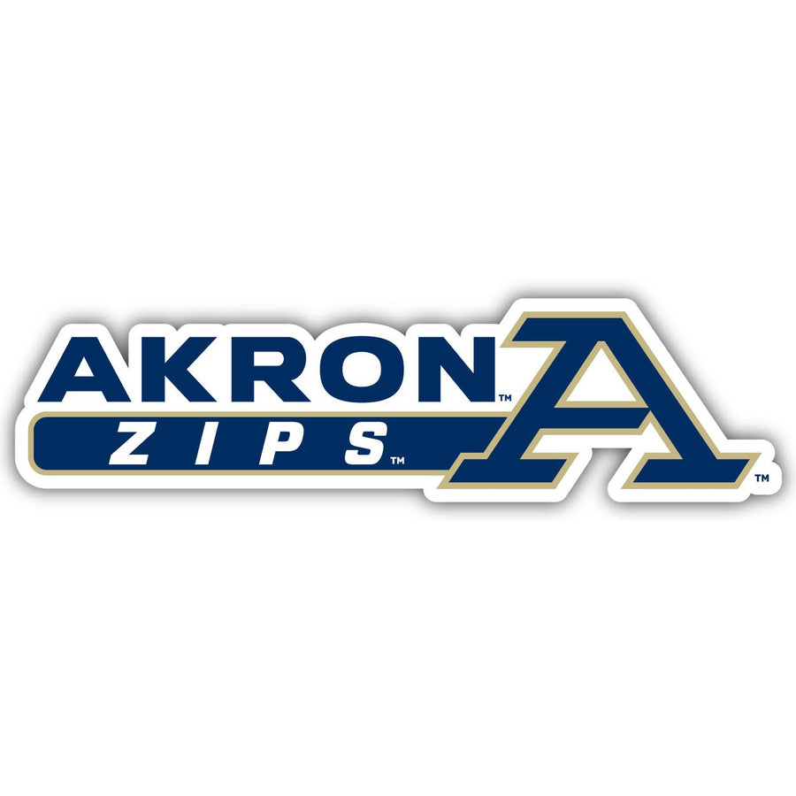 Akron Zips 4-Inch Wide NCAA Durable School Spirit Vinyl Decal Sticker Image 1