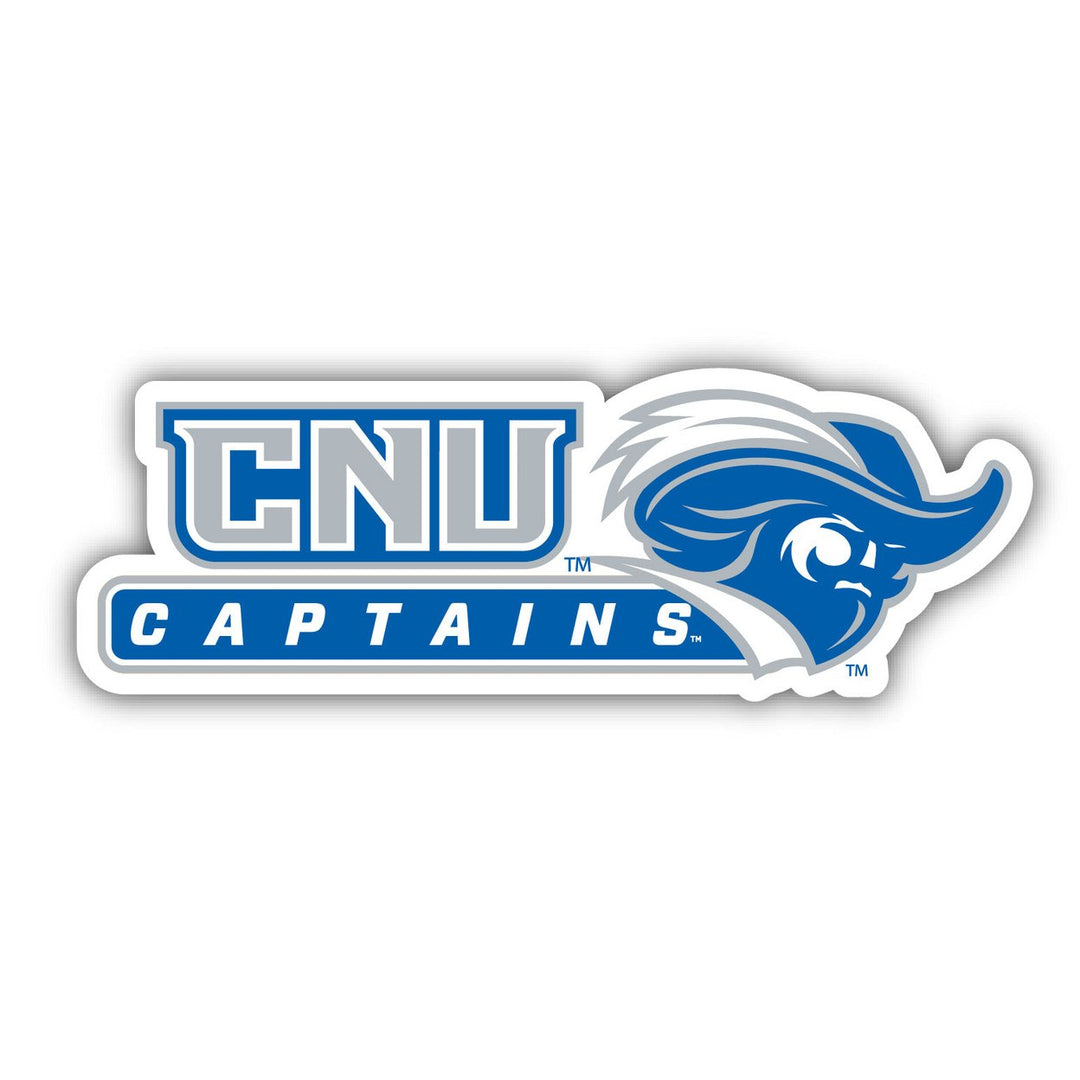 Christopher Newport Captains 4-Inch Wide NCAA Durable School Spirit Vinyl Decal Sticker Image 1