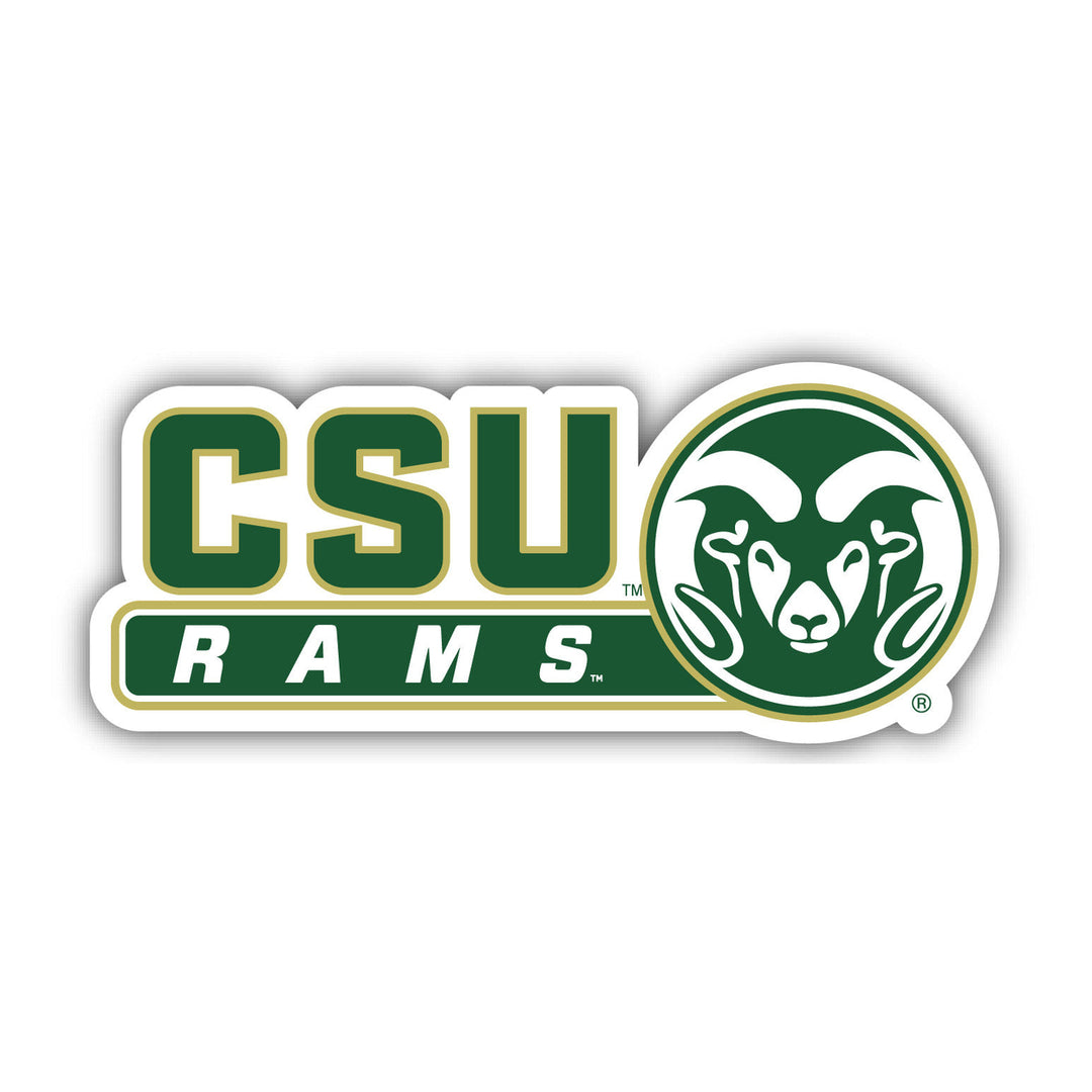 Colorado State Rams 4-Inch Wide NCAA Durable School Spirit Vinyl Decal Sticker Image 1