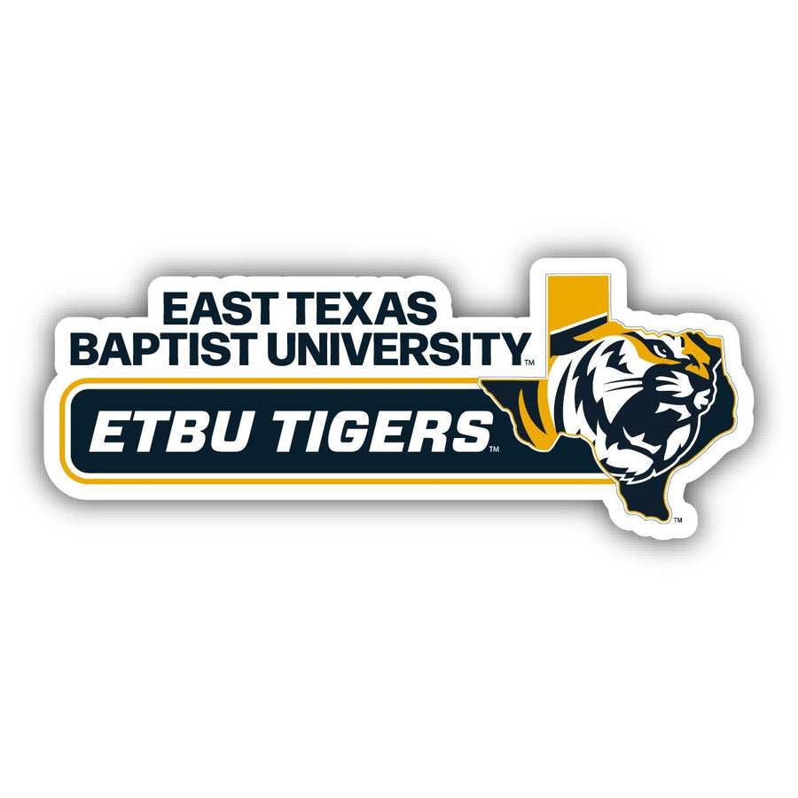 East Texas Baptist University 4-Inch Wide NCAA Durable School Spirit Vinyl Decal Sticker Image 1