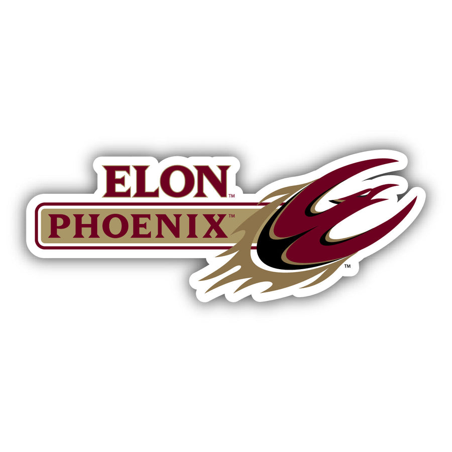 Elon University 4-Inch Wide NCAA Durable School Spirit Vinyl Decal Sticker Image 1