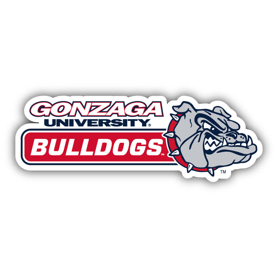 Gonzaga Bulldogs 4-Inch Wide NCAA Durable School Spirit Vinyl Decal Sticker Image 1