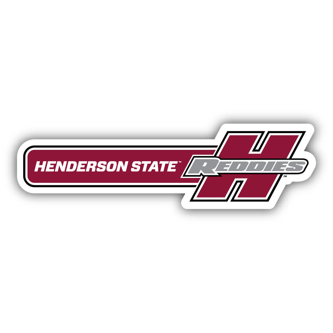 Henderson State Reddies 4-Inch Wide NCAA Durable School Spirit Vinyl Decal Sticker Image 1