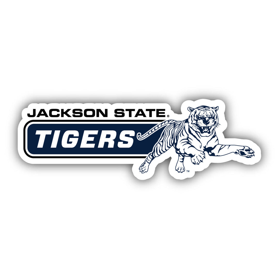 Jackson State University 4-Inch Wide NCAA Durable School Spirit Vinyl Decal Sticker Image 1