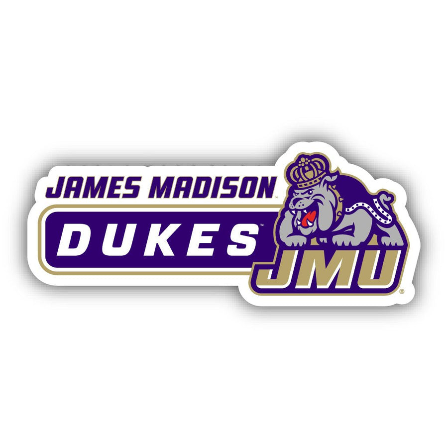 James Madison Dukes 4-Inch Wide NCAA Durable School Spirit Vinyl Decal Sticker Image 1