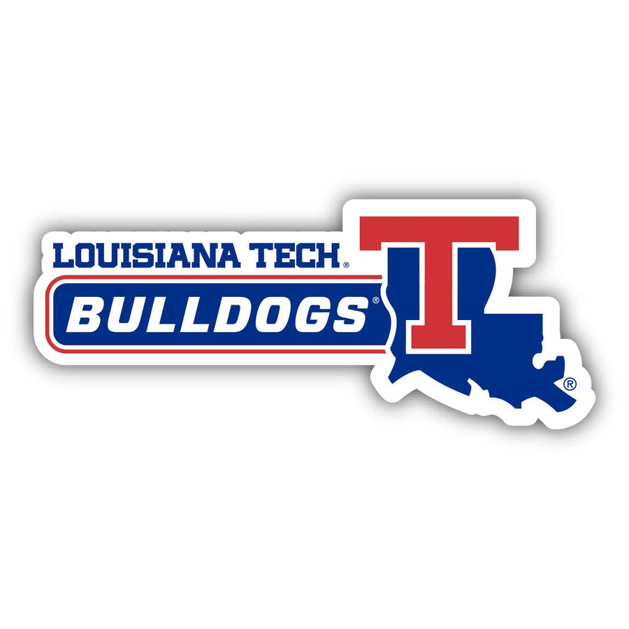 Louisiana Tech Bulldogs 4-Inch Wide NCAA Durable School Spirit Vinyl Decal Sticker Image 1