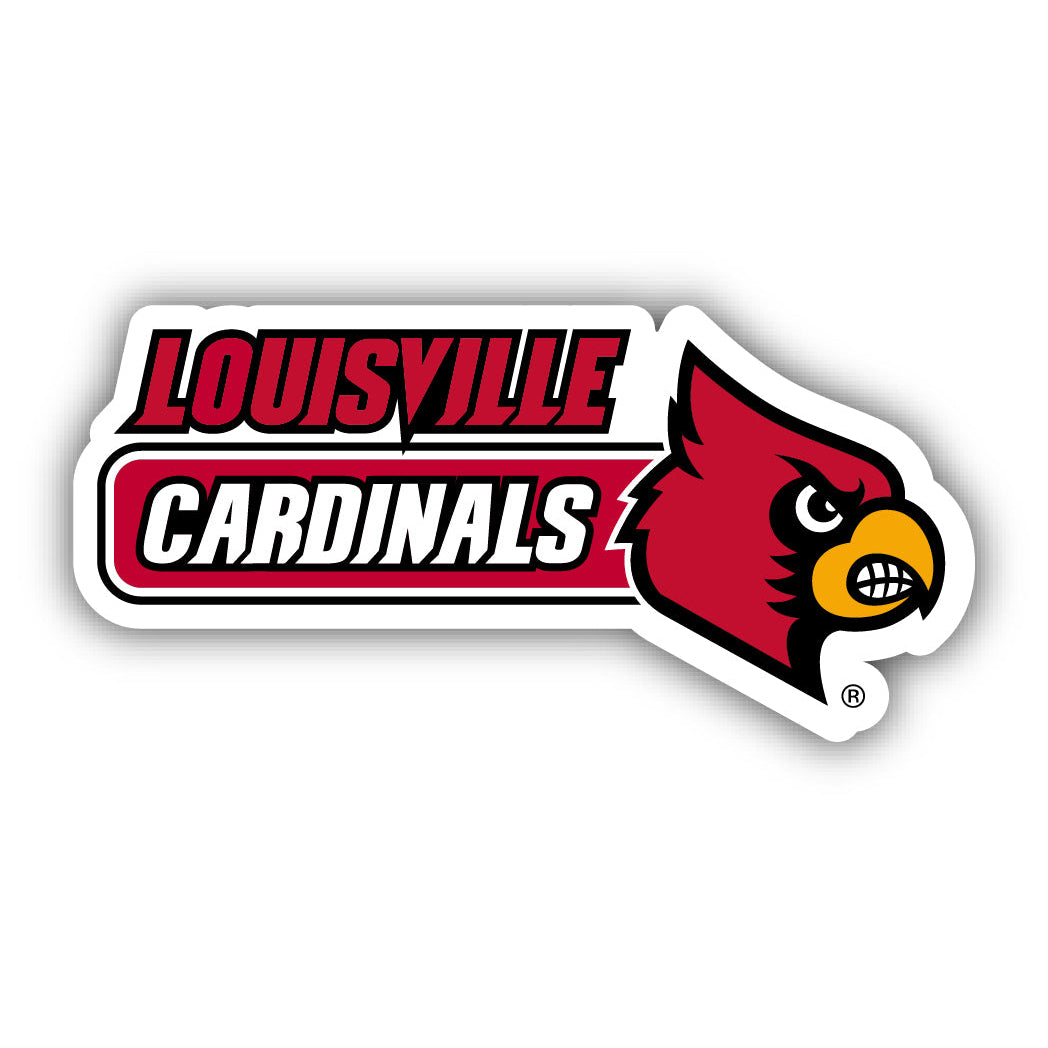 Louisville Cardinals 4 Inch Wide Colorful Vinyl Decal Sticker Image 1