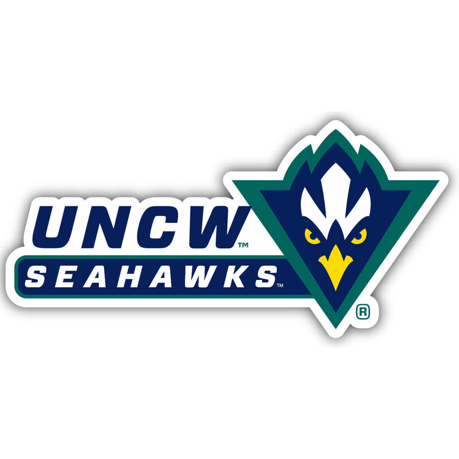 North Carolina Wilmington Seahawks 4-Inch Wide NCAA Durable School Spirit Vinyl Decal Sticker Image 1