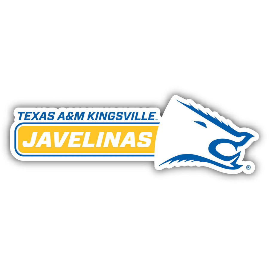 Texas AandM Kingsville Javelinas 4-Inch Wide NCAA Durable School Spirit Vinyl Decal Sticker Image 1